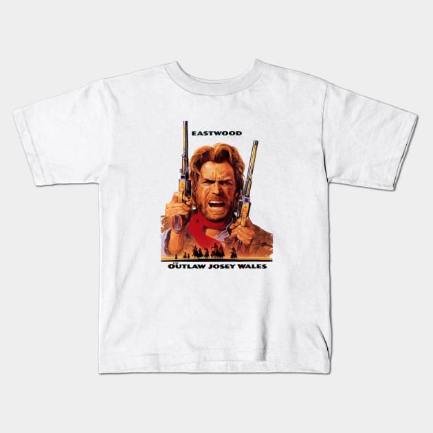 The Outlaw Josey Wales Kids T-Shirt by parashop